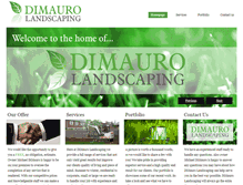 Tablet Screenshot of dimaurolandscaping.com